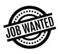 Job Wanted rubber stamp Royalty Free Stock Photo