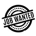 Job Wanted rubber stamp Royalty Free Stock Photo