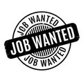 Job Wanted rubber stamp Royalty Free Stock Photo