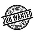 Job Wanted rubber stamp Royalty Free Stock Photo