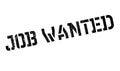 Job Wanted rubber stamp Royalty Free Stock Photo