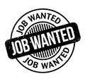 Job Wanted rubber stamp Royalty Free Stock Photo