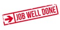 Job Well Done rubber stamp Royalty Free Stock Photo