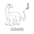 Jobaria Alphabet Dinosaur ABC Coloring Page J