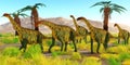 Jobaria Dinosaurs Royalty Free Stock Photo