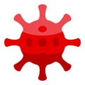 Jobless virus icon, isometric style