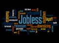 Jobless word cloud concept 3 Royalty Free Stock Photo