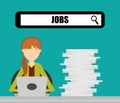 Jobs concept design Royalty Free Stock Photo