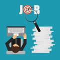 Jobs concept design Royalty Free Stock Photo