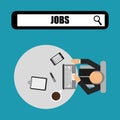 Jobs concept design Royalty Free Stock Photo