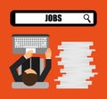 Jobs concept design Royalty Free Stock Photo