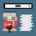 Jobs concept design Royalty Free Stock Photo