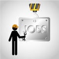 Jobs design Royalty Free Stock Photo