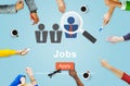 Jobs Hiring Occupation Recruitment Work Careers Concept Royalty Free Stock Photo