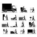 Jobs icons Royalty Free Stock Photo