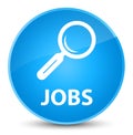 Jobs elegant cyan blue round button