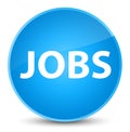 Jobs elegant cyan blue round button