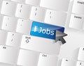 Jobs Keyboard Concept Royalty Free Stock Photo