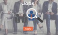 Jobs Recruitment Employment Human Resources Website Online Concept Royalty Free Stock Photo