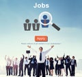 Jobs Recruitment Employment Human Resources Website Online Concept Royalty Free Stock Photo