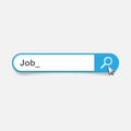 Jobs search icon vector illustration.