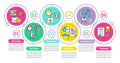 Jobs types vector infographic template. Part, full time. Business presentation design elements. Data visualization with