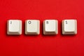 Jobs White Keyboard Keys Royalty Free Stock Photo