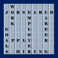 Jobsearch Word Puzzle Royalty Free Stock Photo