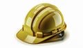 a jobsite uniform helmet hardhat safety job site hazard construction factory headgear protect prevention caution fortified Royalty Free Stock Photo