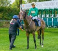 Pierre-louis Jamin, apprentice horse racing jockey. Royalty Free Stock Photo