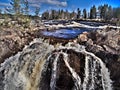 Jockfall, waterfall in the north of Sweden