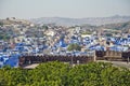 Jodhpur blue city view from Mehrangarh Fort, Rajasthan, India Royalty Free Stock Photo