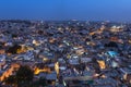 Jodhpur city in Rajasthan state in India during sundown.