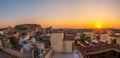 Jodhpur cityscape during sunrise, the city also known as Blue City of India Royalty Free Stock Photo