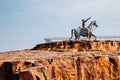 Statue of Rao Jodha in Jodhpur, India Royalty Free Stock Photo