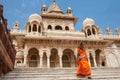 Ancient Jaswant Thada cenotaph in Jodhpur, Rajasthan state, India Royalty Free Stock Photo