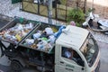 Jodhpur, Rajashtbn, India. 20th April 2020 , Municipal Corporation has arranged garbage collection van / auto in the city for