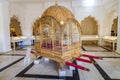 Ancient antique mode of transportation item on display at Mehrangarh Fort, Jodhpur, Rajasthan, India Royalty Free Stock Photo