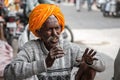 Portrait of an old man in the streets of Jodhpur