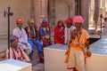 Men in traditional Rajasthani dress at Mehrangarh Fort