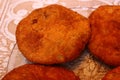 Jodhpuri Aalu Pyaaz kachoris in a plate