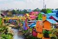 Jodipan Kampung Warna Warni village with painted colorful houses