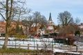 Jodoigne, Wallonia - Belgium - Landscape view over the medieval city center