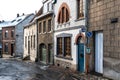 Jodoigne, Wallonia - Belgium - Traditional street in Old Town, called Rue de la Grande Montagne