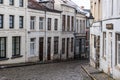 Jodoigne, Wallonia - Belgium - View over the streets and facades of Old Town