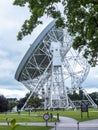Jodrell Bank Radio telescope in the rural countryside of Cheshire England