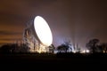 Jodrell bank satellite dish at night