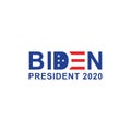 Joe biden banner for election campaign. United states presidential election 2020