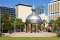 Joe Chillura Courthouse Square, metallic dome, Tampa, Florida