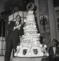 Joe DiMaggio`s 55th Birthday Royalty Free Stock Photo
